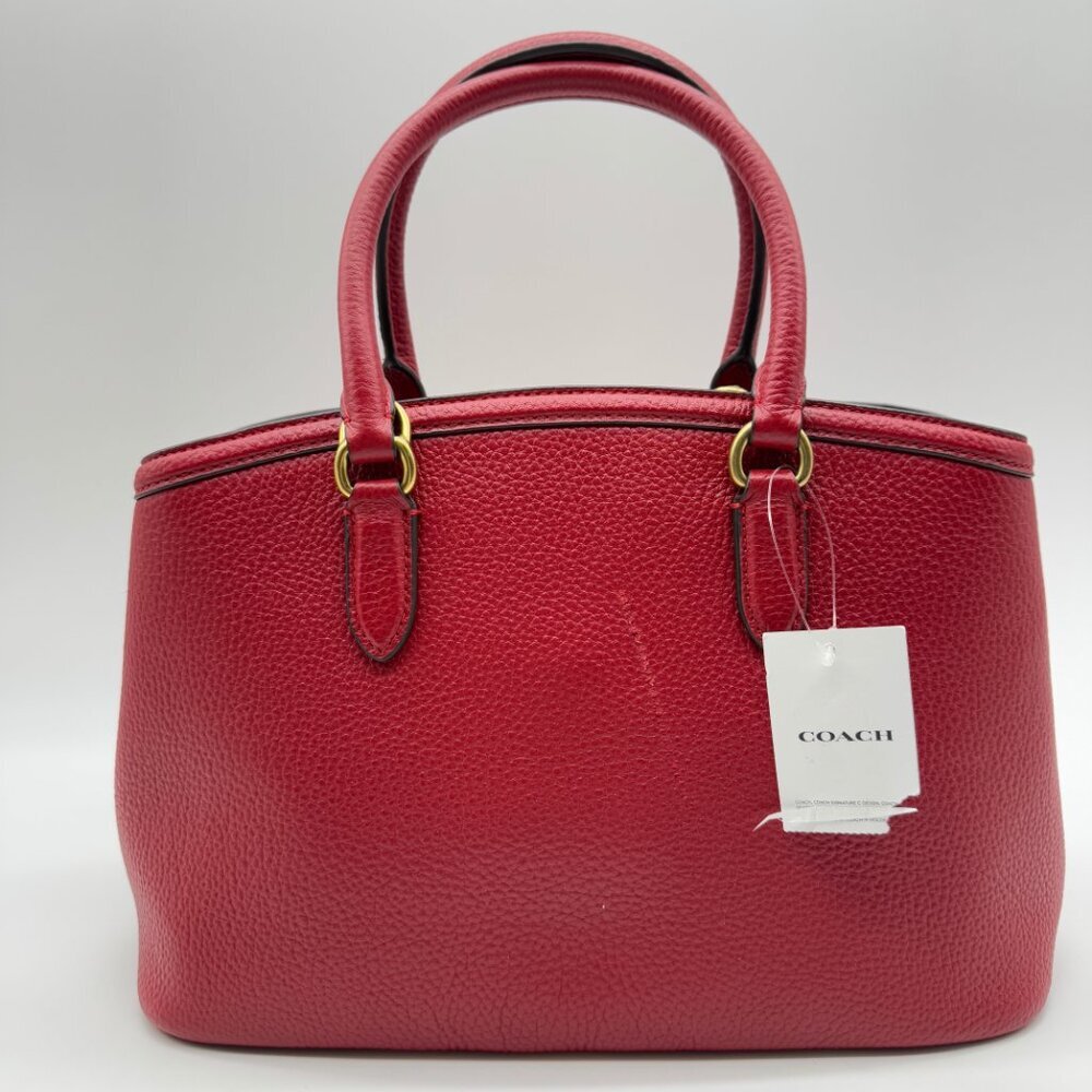 COACH Legacy pebbled leather medium carryall satchel crossbody -Defective - Picture 6 of 14